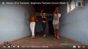 Learning how to dance Is Pantsula in a group mandy dancers have visited Dr Sbu Lab home of footwork